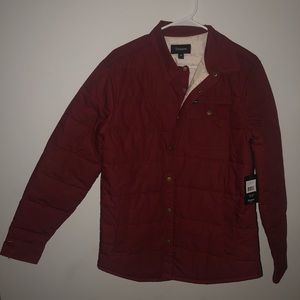Men’s Burgundy Brixton Puffer Jacket